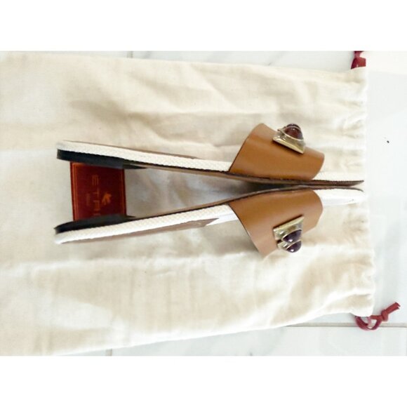 Etro Studded leather slide Sandals 37/7 - Picture 4 of 8